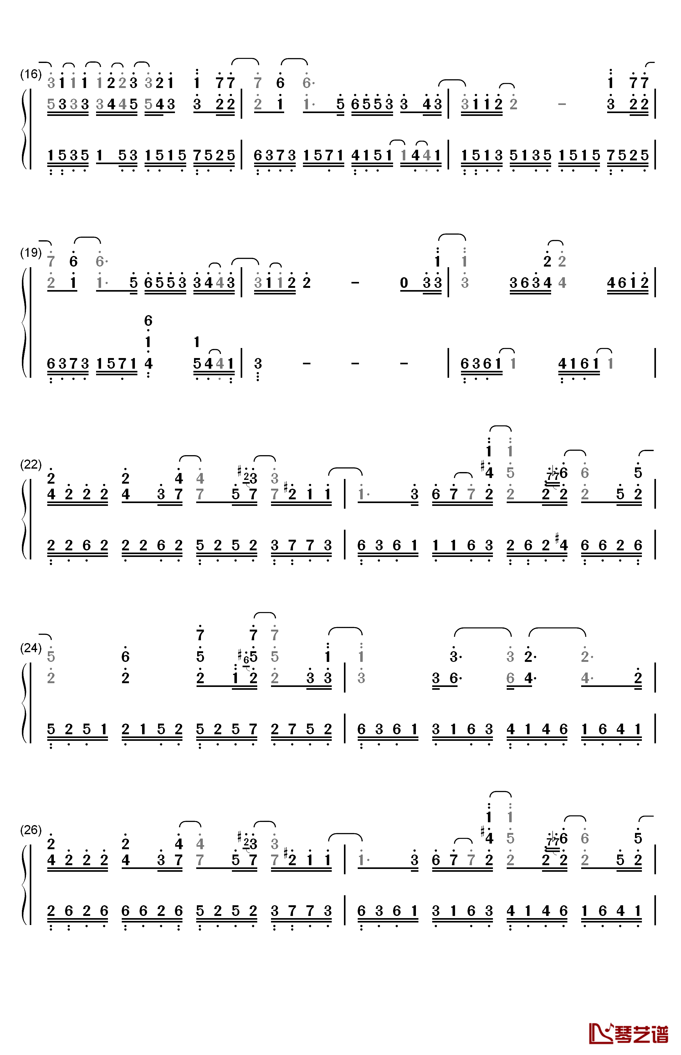 I Do钢琴简谱-数字双手-菅野洋子2