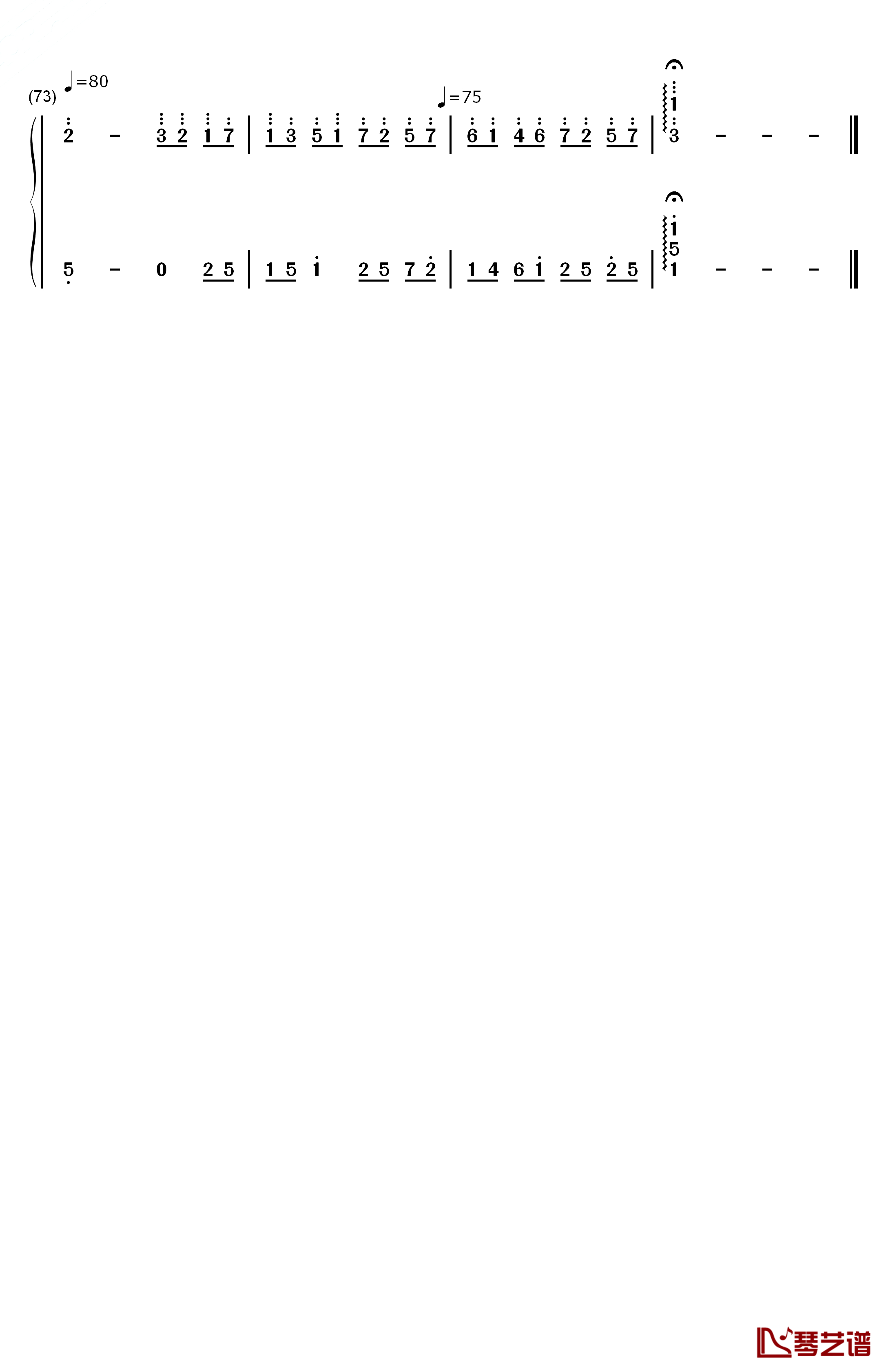 自由的生活钢琴简谱-数字双手-克莱德曼4