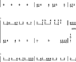 初日钢琴简谱-数字双手-SNH48