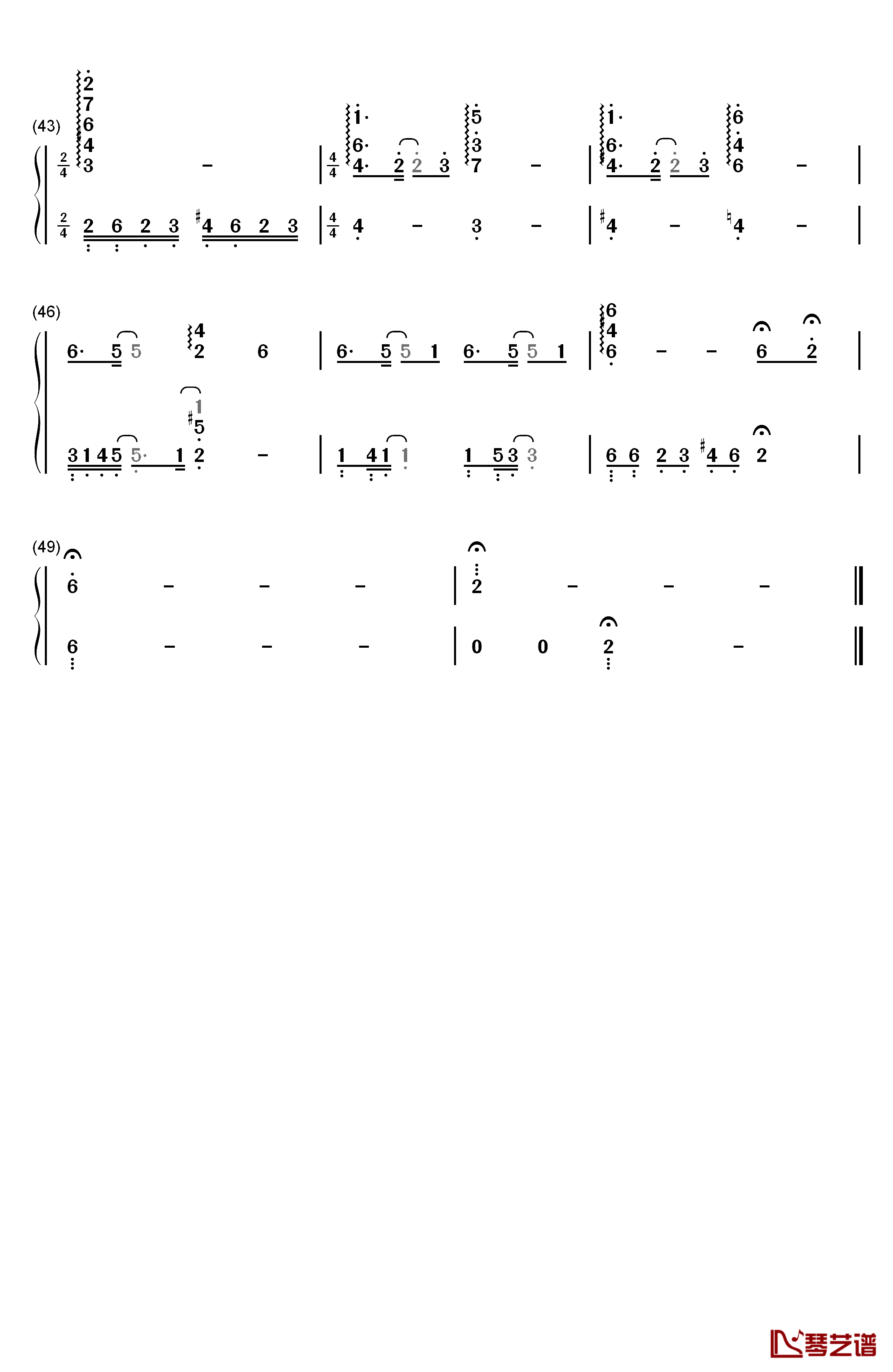 Lydia钢琴简谱-数字双手-飞儿乐团  F.I.R4