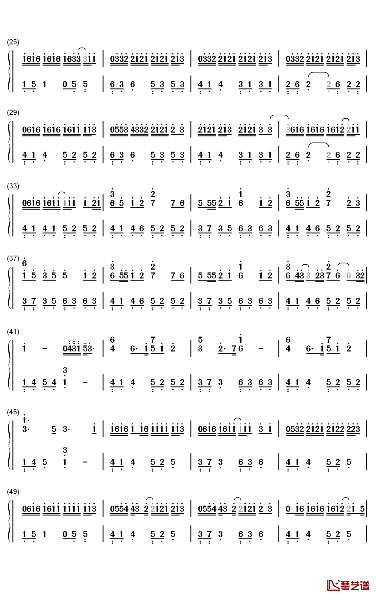 把回忆拼好给你钢琴简谱-数字双手-王贰浪2