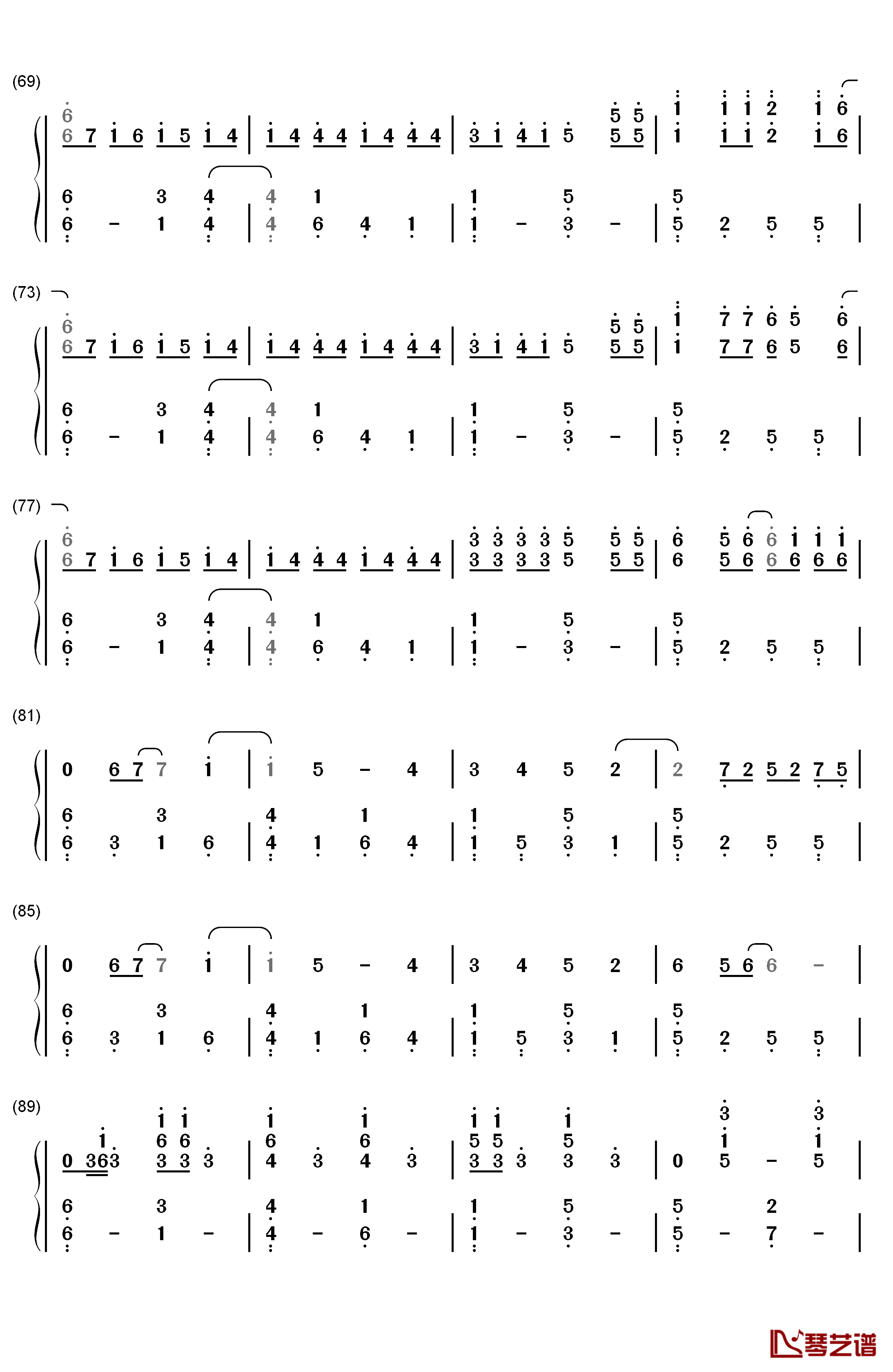 Hall of Fame钢琴简谱-数字双手-The Script ft. will.i.am4