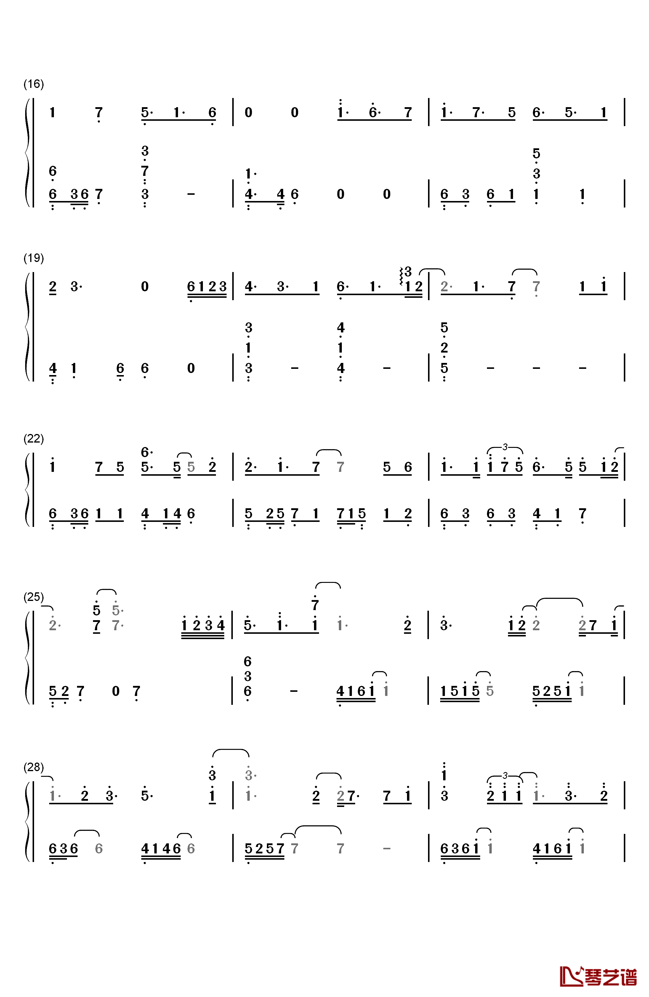 Hold On a Little Longer钢琴简谱-数字双手-Xeuphoria2