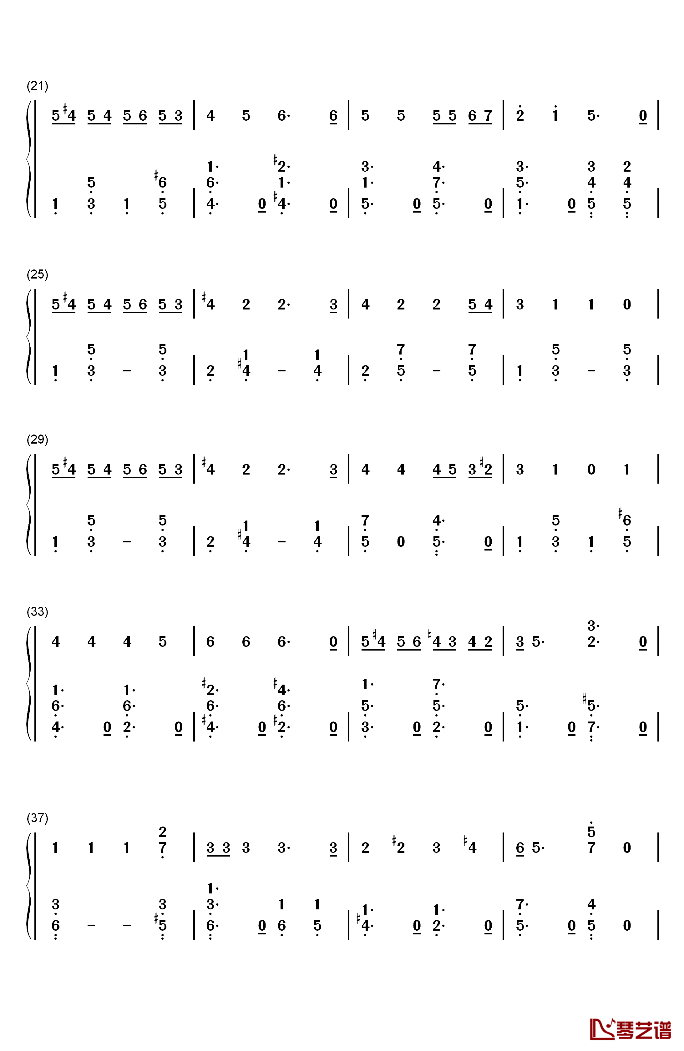 All I Want for Christmas Is You钢琴简谱-数字双手-Mariah Carey2