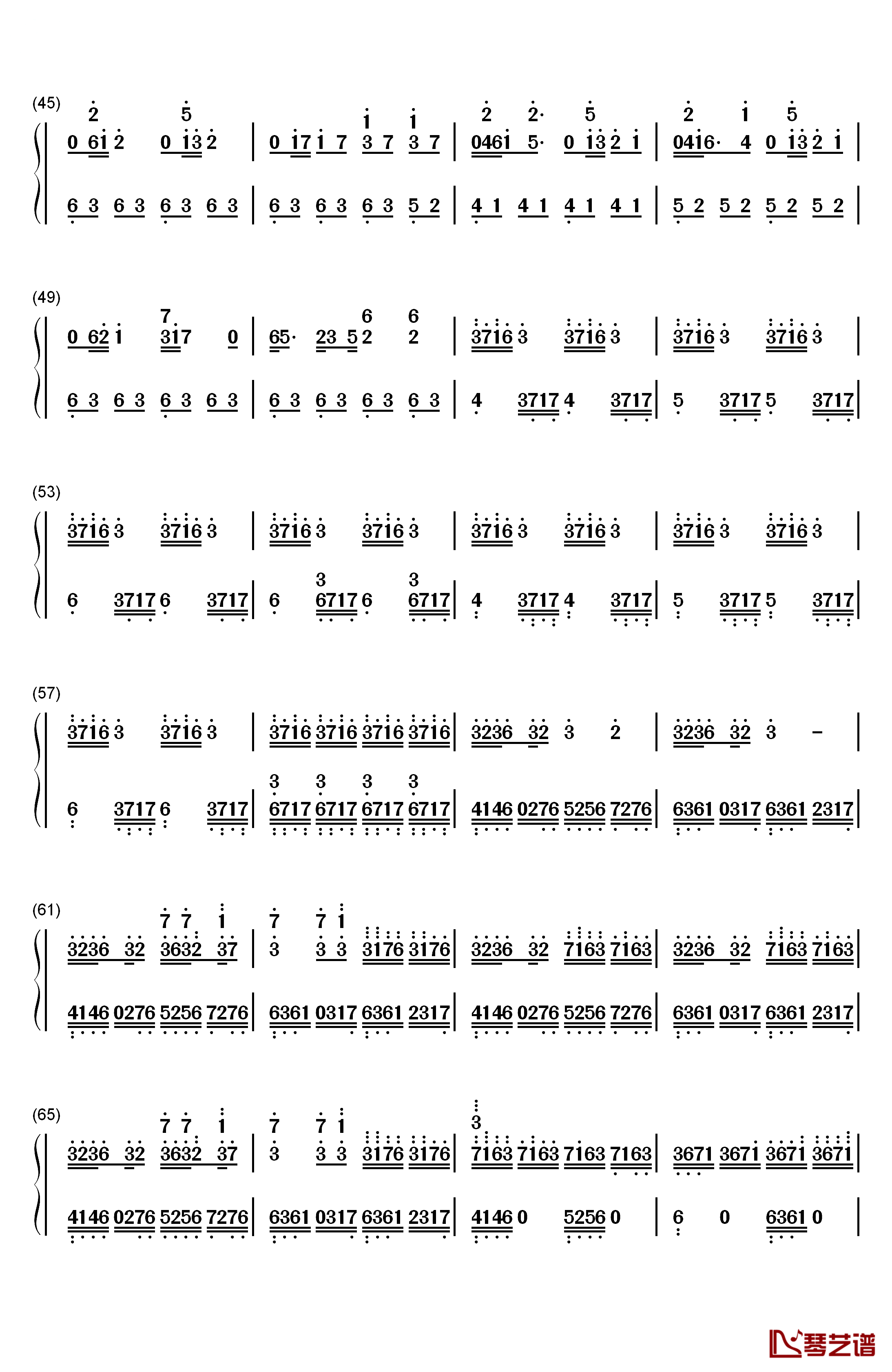 Luv Letter钢琴简谱-数字双手-Dj Okawari3
