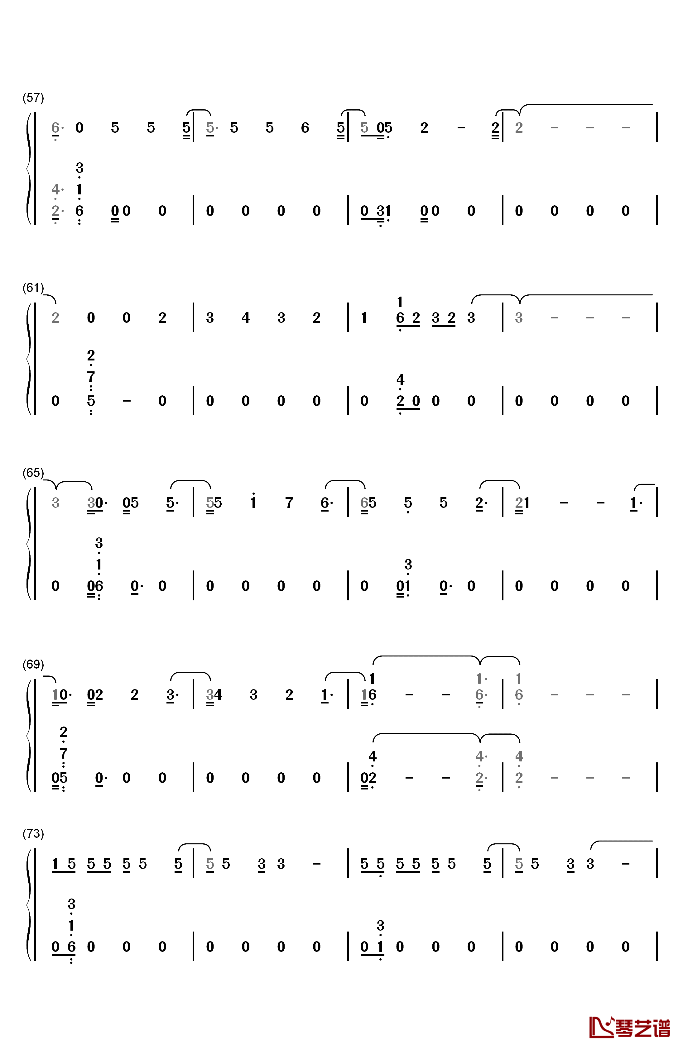 Too Good at Goodbyes钢琴简谱-数字双手-Sam Smith4