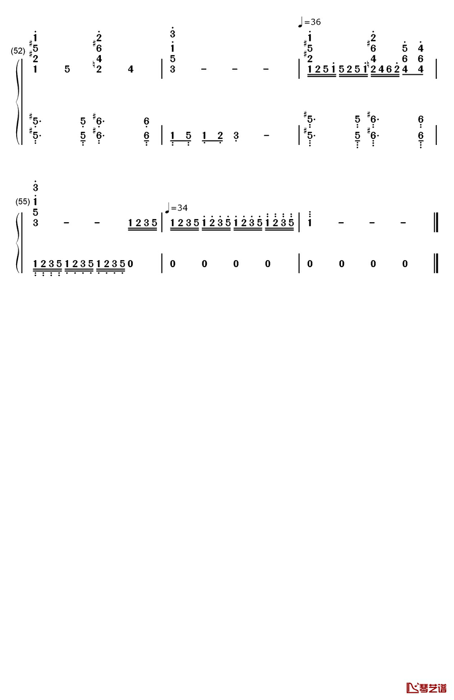 最终幻想7主题曲钢琴简谱-数字双手-植松伸夫4