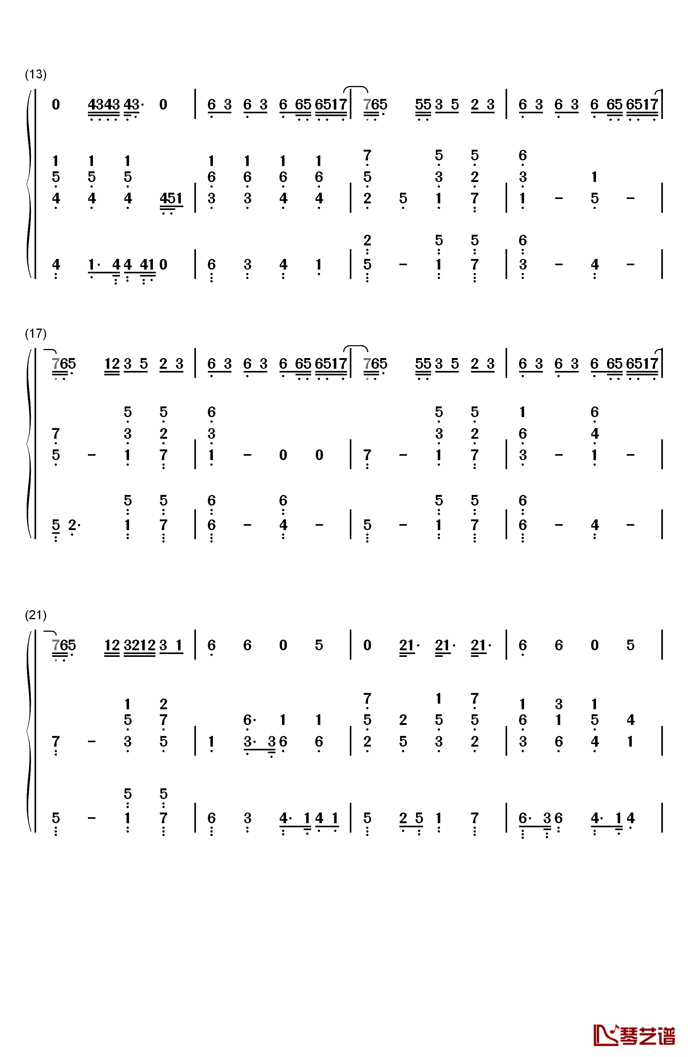 I knew you were trouble钢琴简谱-数字双手-taylor swift  泰勒·斯威夫特2