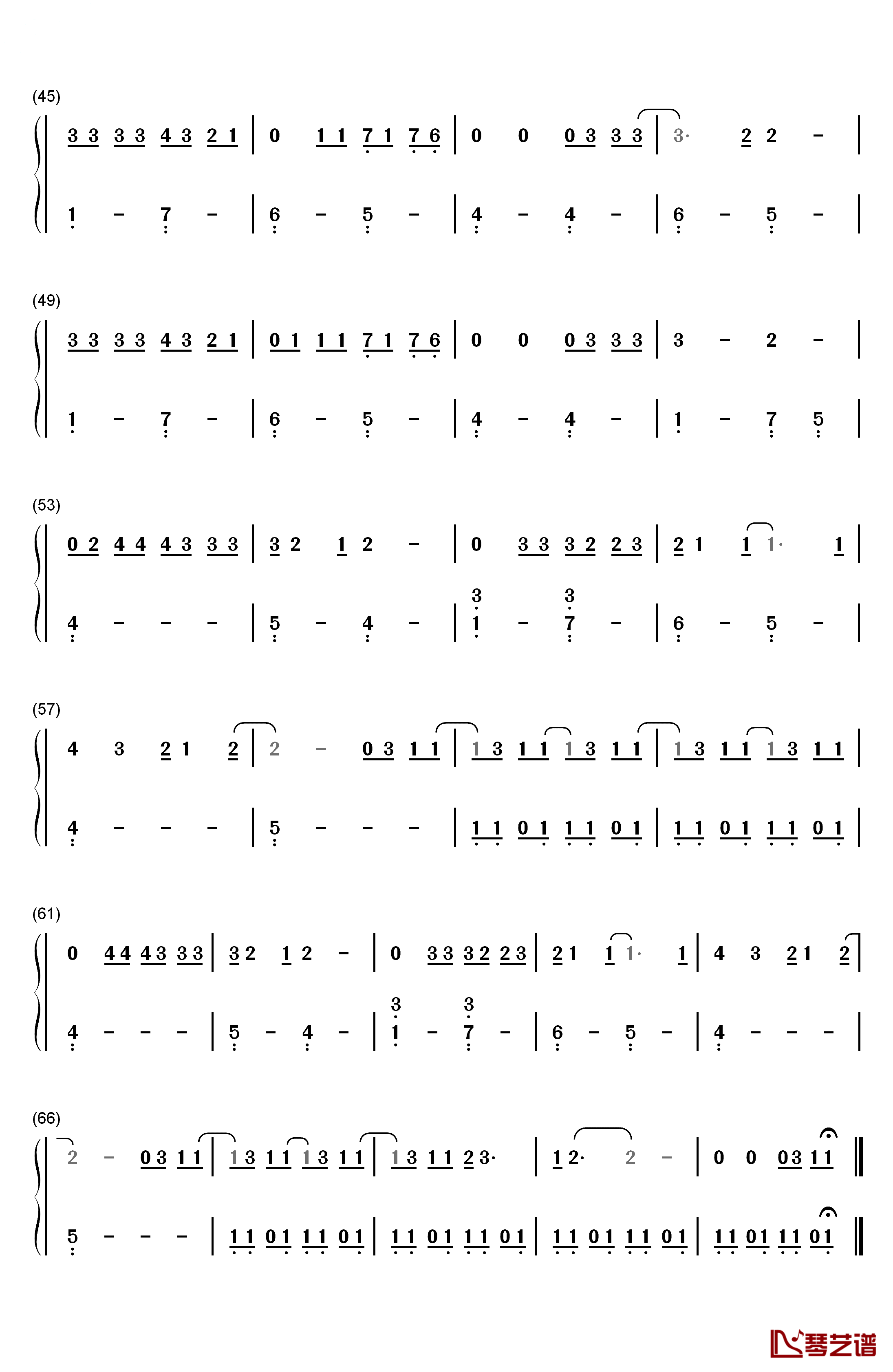 Only You钢琴简谱-数字双手-Selena Gomez3