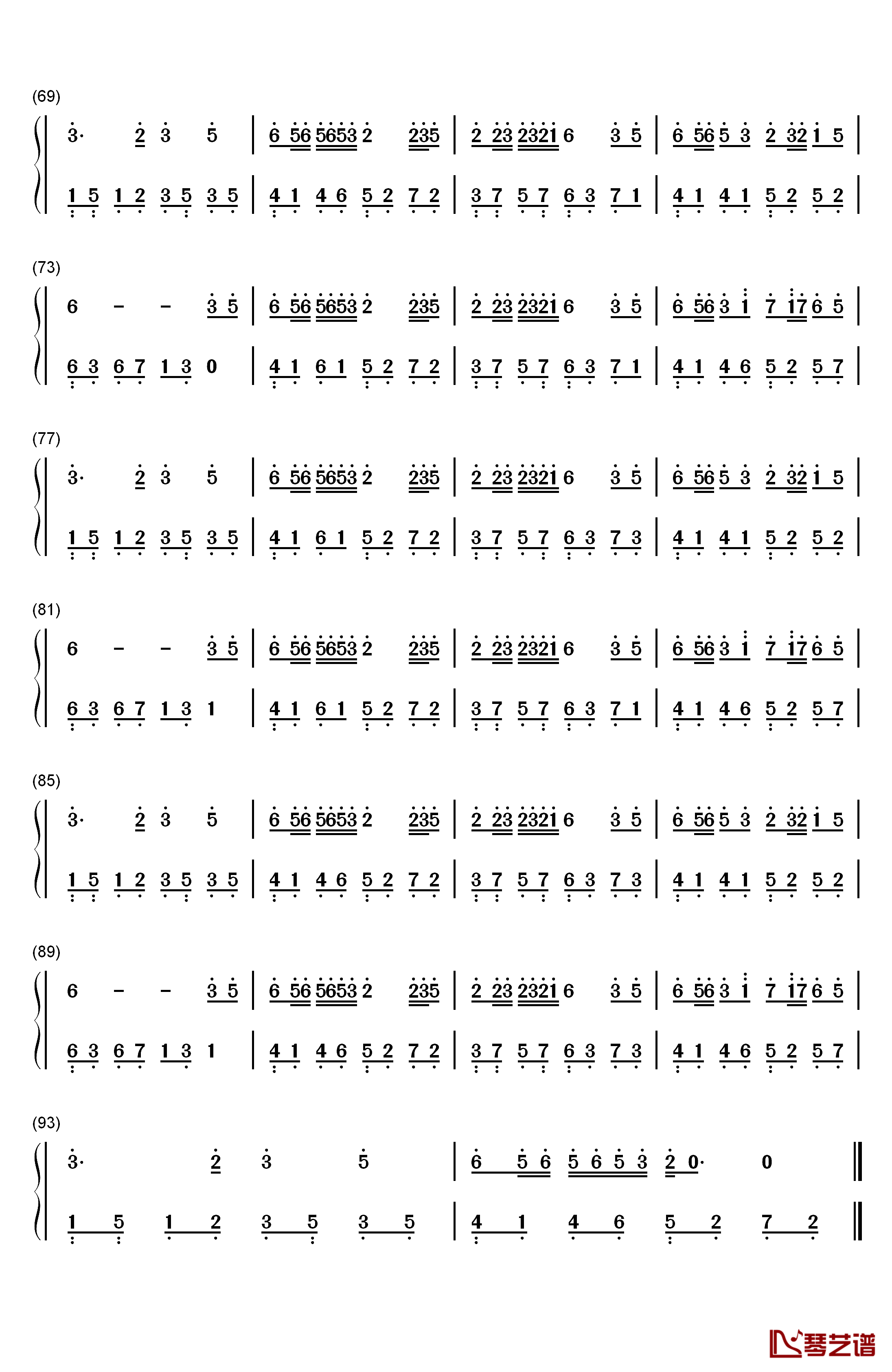 Windy Hill钢琴简谱-数字双手-羽肿4