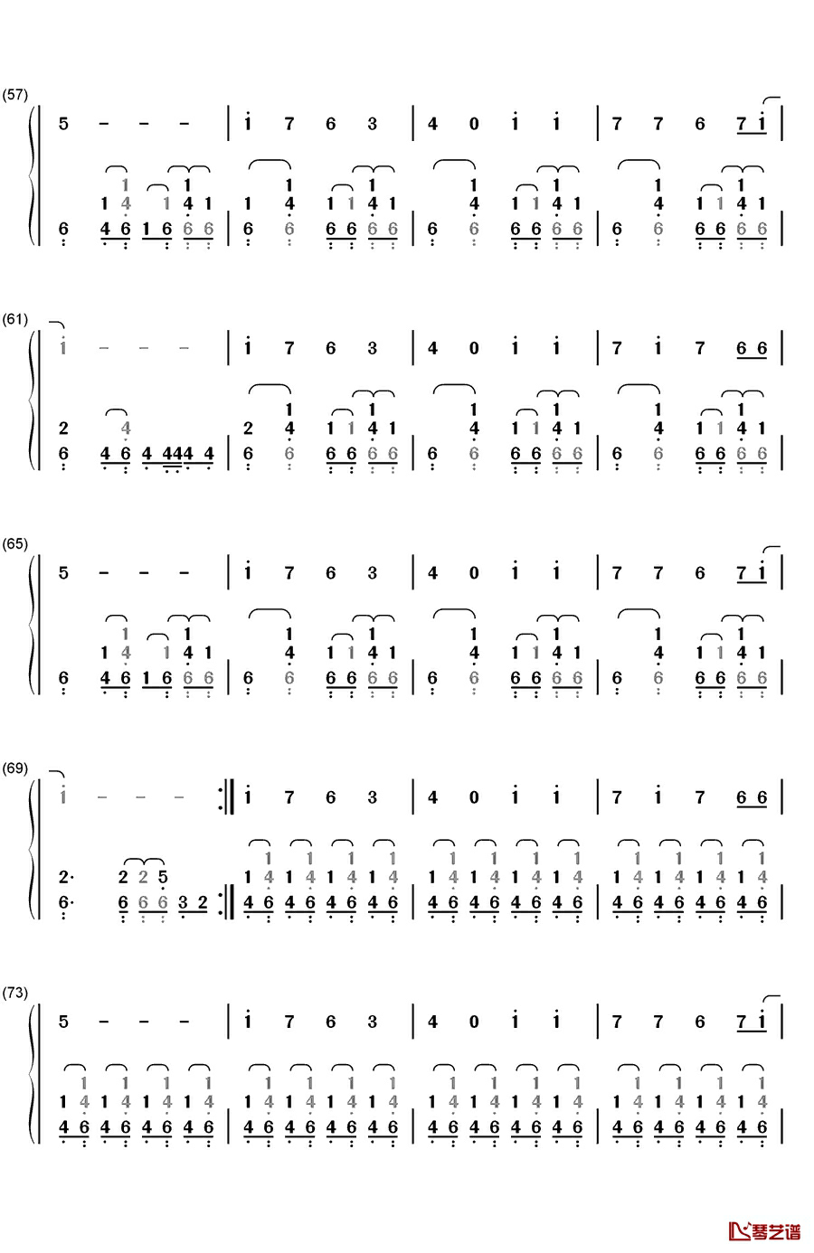 想见你（会いたかった）钢琴简谱-数字双手-AKB484
