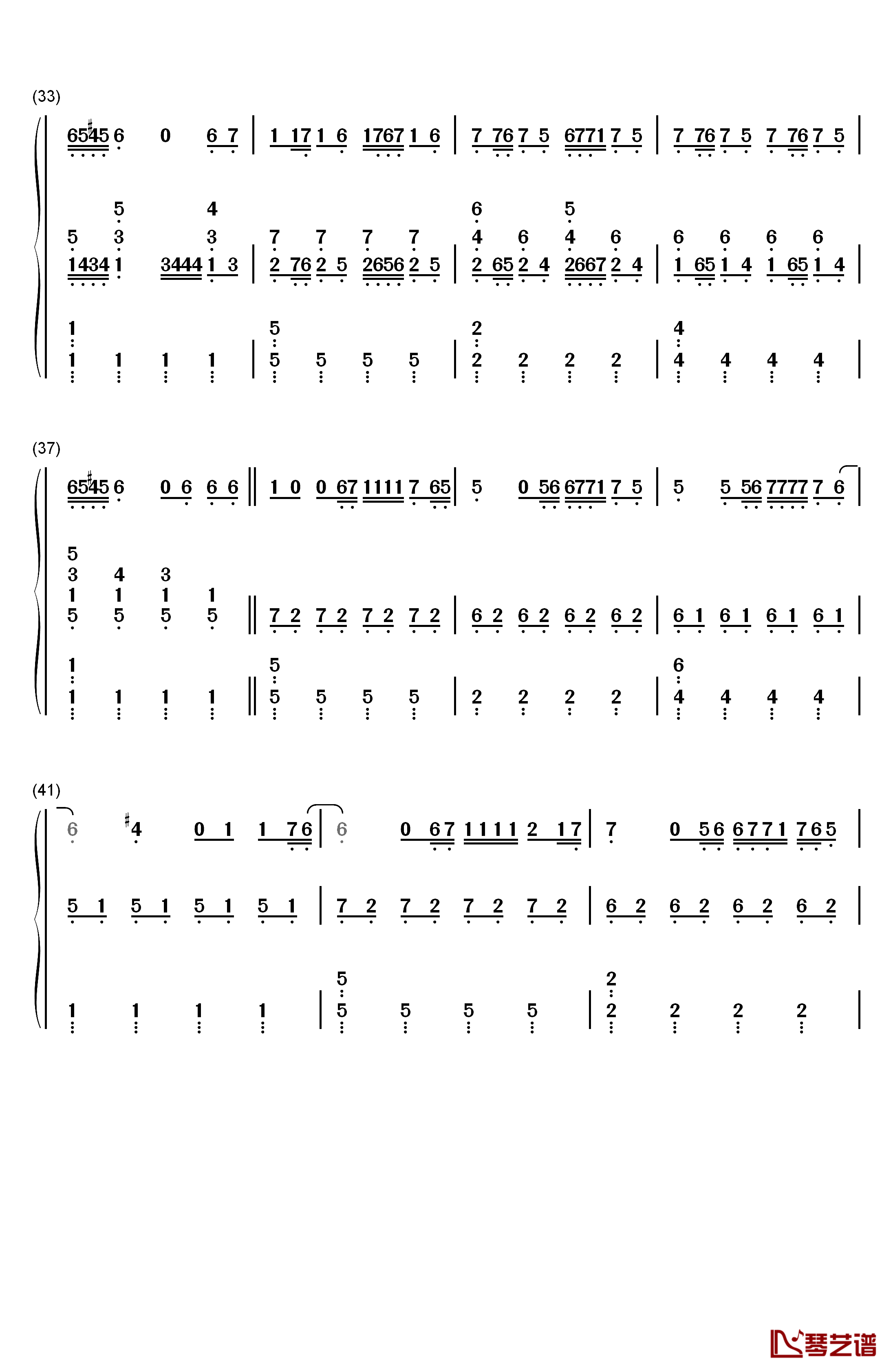 Diamond Heart钢琴简谱-数字双手-Alan Walker Sophia Somajo4