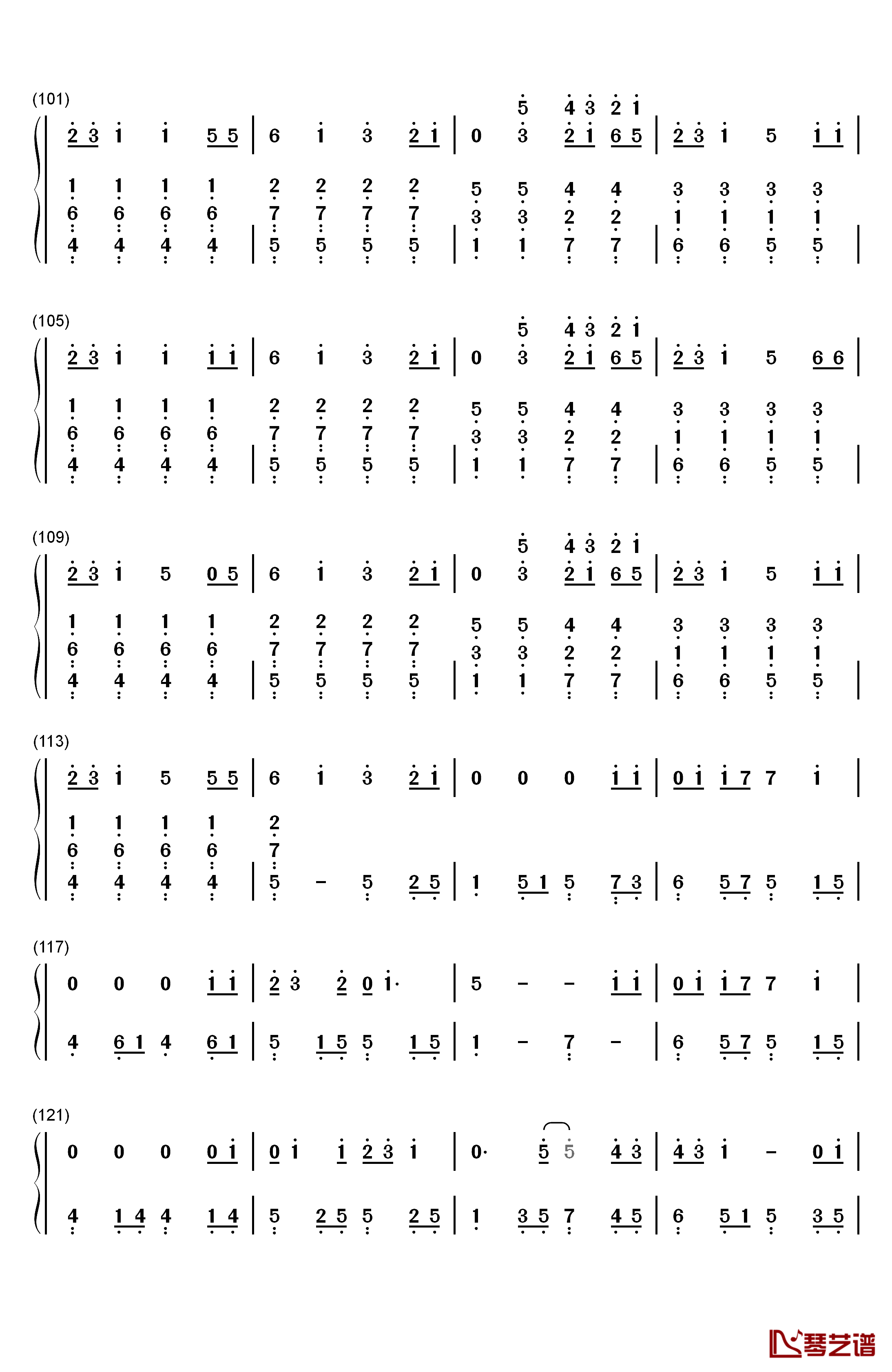 Never Grow Up钢琴简谱-数字双手-Taylor Swift5