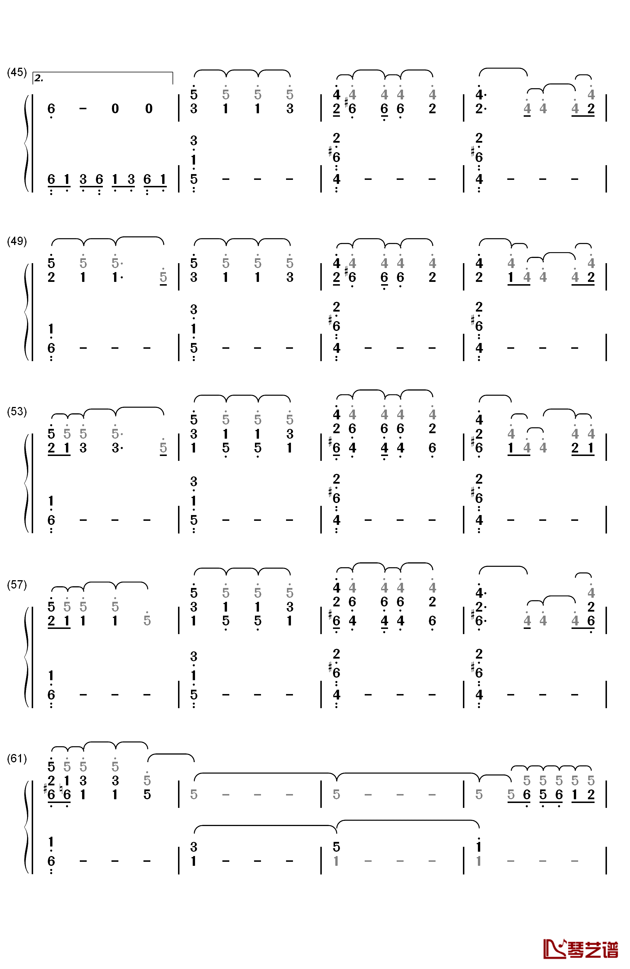 Invincible钢琴简谱-数字双手-Kelly Clarkson3