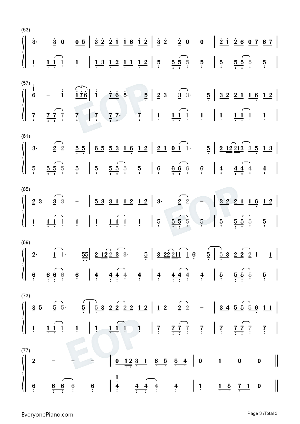 Homesick钢琴简谱-数字双手-Kane Brown3