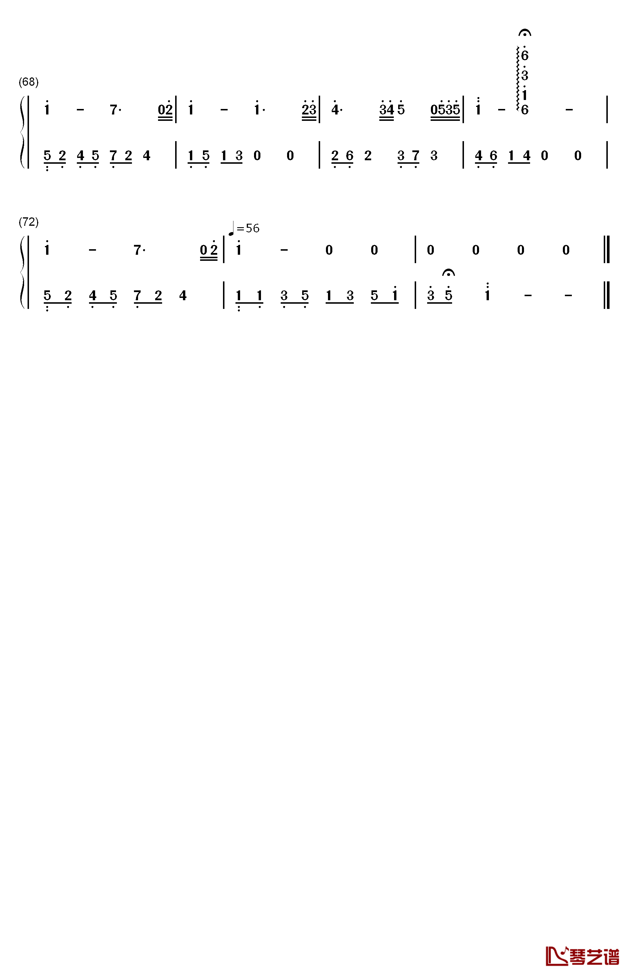 Escape from Love钢琴简谱-数字双手-Andemund Orchestra4