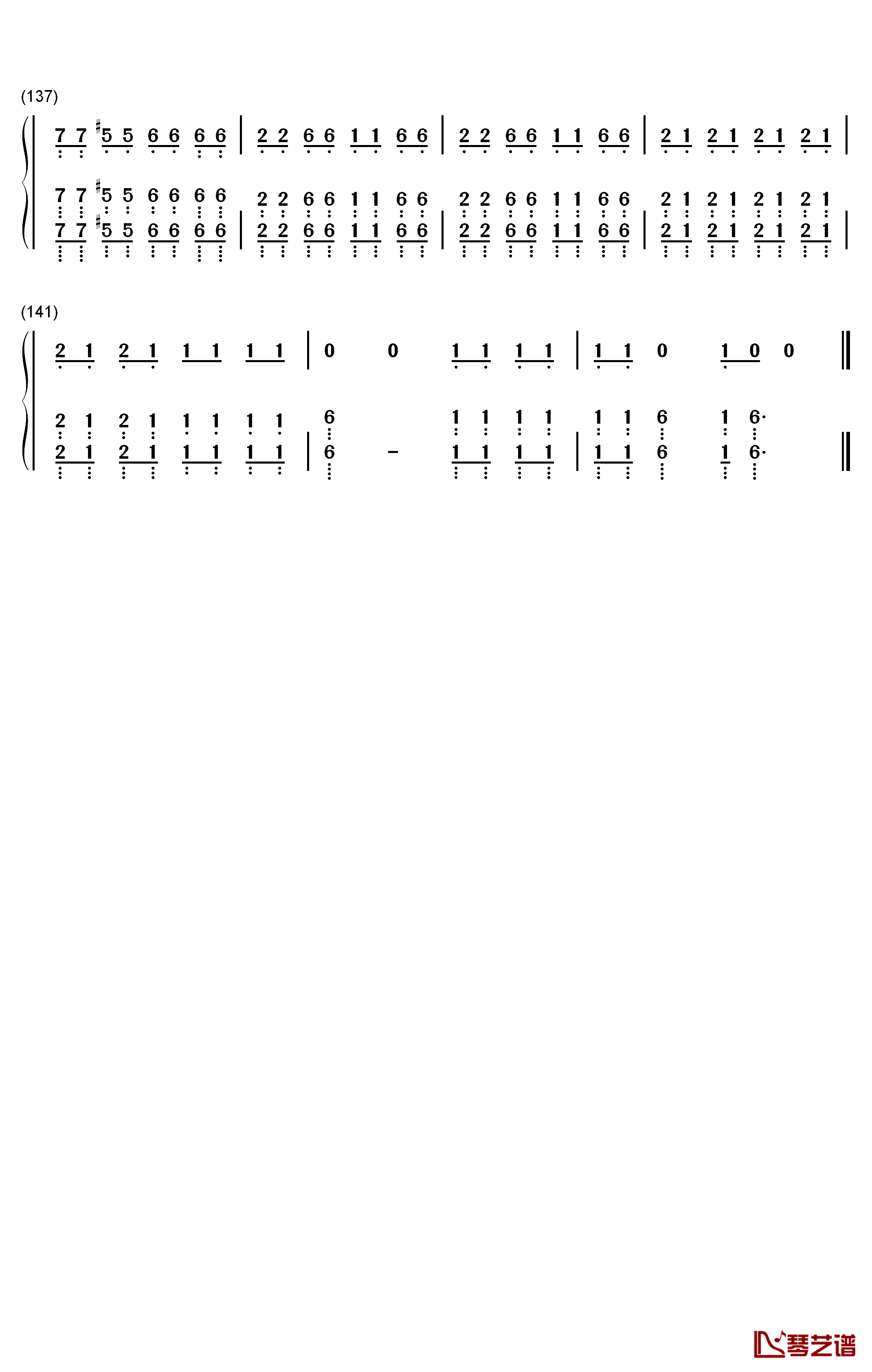 Out of the Black钢琴简谱-数字双手-Royal Blood7