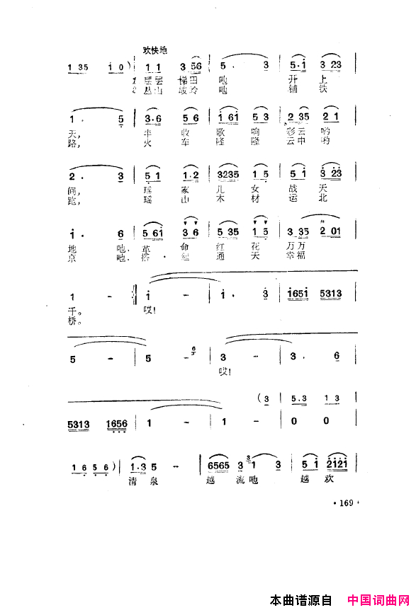 毛泽东之歌-红太阳歌曲集151-200简谱1