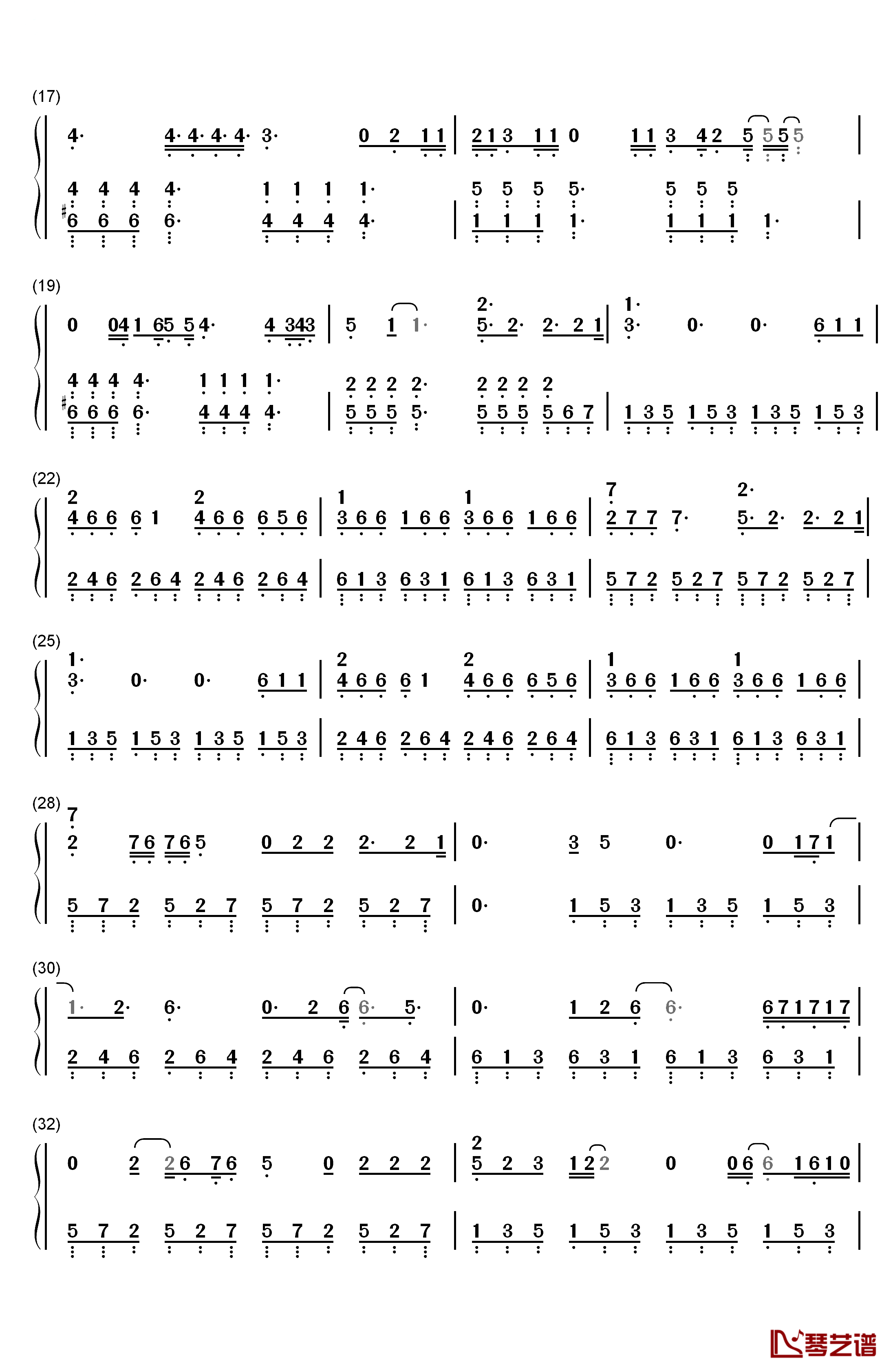 Love on the Brain钢琴简谱-数字双手-Rihanna2