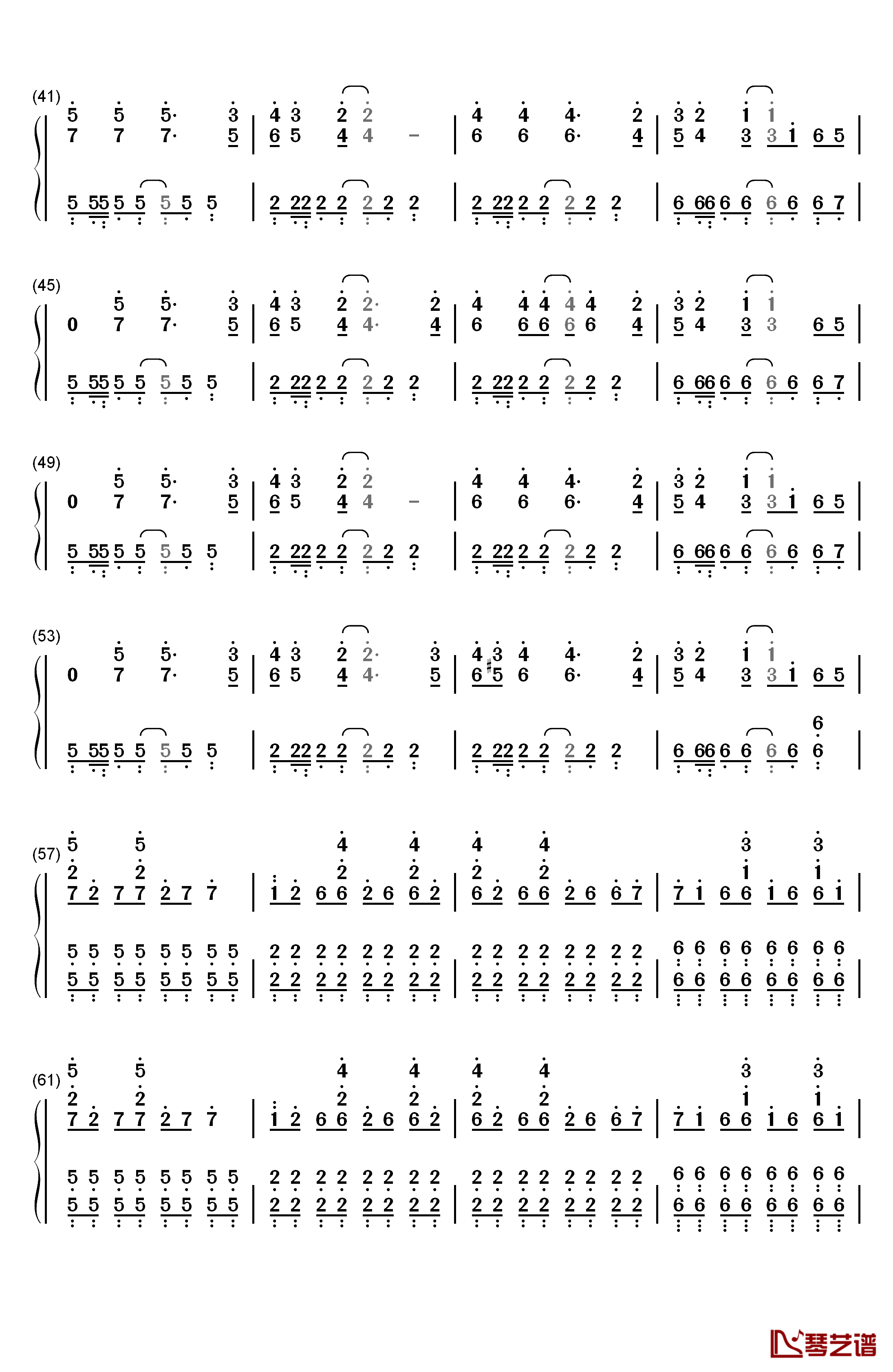 Clocks钢琴简谱-数字双手-Coldplay3