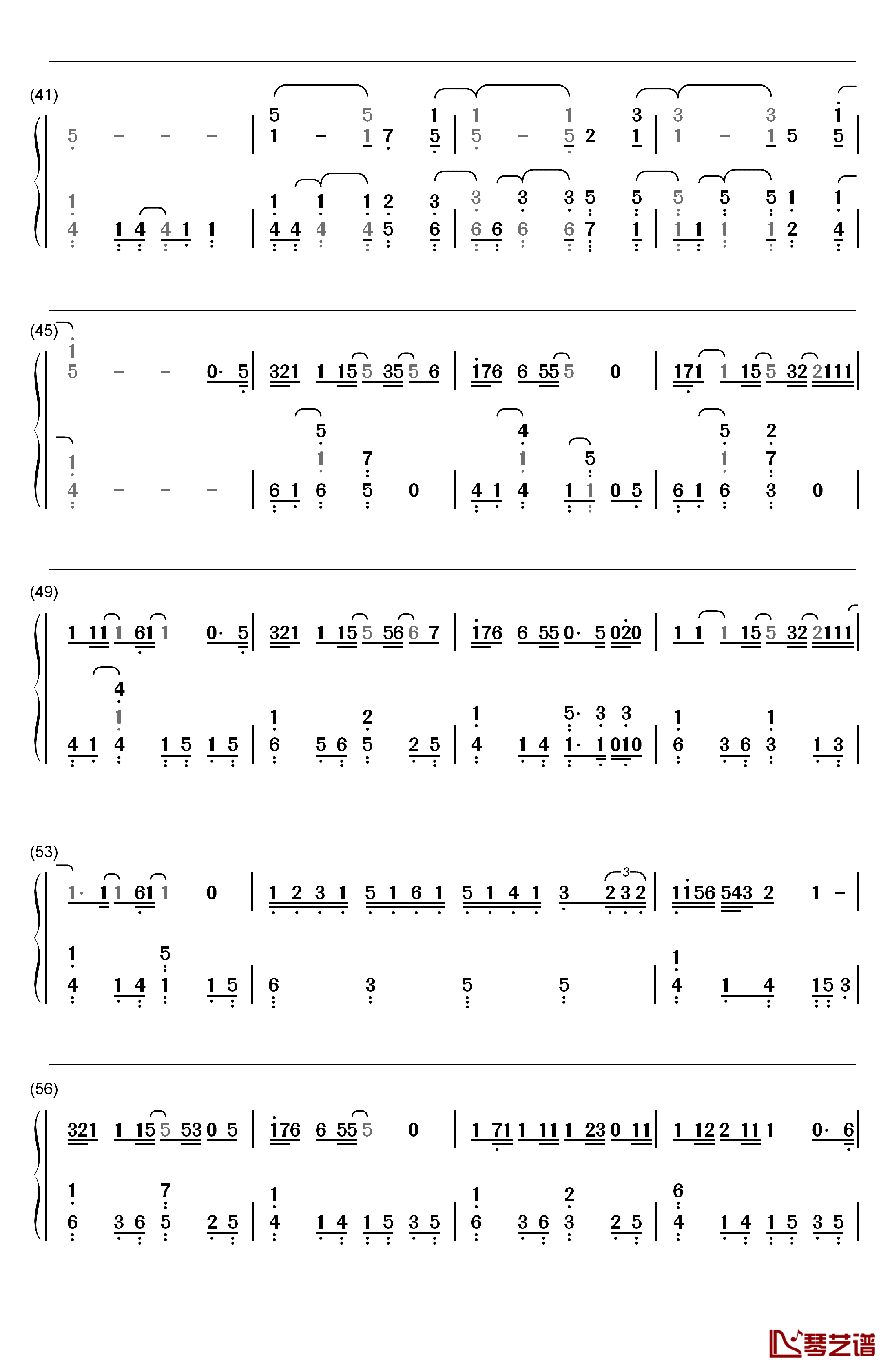 なんでもないや钢琴简谱-数字双手-RADWIMPS3