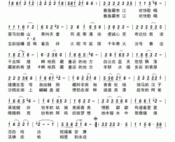 童话西藏简谱-楼岚枫影演唱-轻舟笛声飞、牛铁锤/梦落荷塘词曲