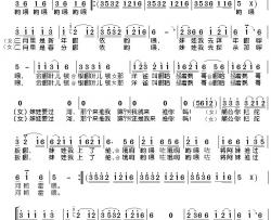 龙船调简谱(歌词)-宋祖英歌曲-潘明曲谱