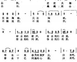 思念简谱-张曙光词 赵连弟曲