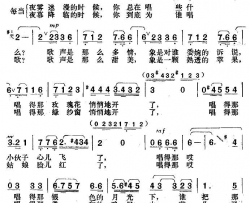 玫瑰园里的夜莺简谱