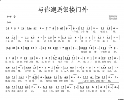 与你邂逅银楼门简谱-川页子演唱-董凤明/黄永杰词曲