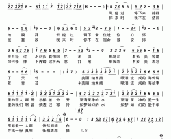 纳木措泪海简谱-陈开耀演唱-古弓制作曲谱