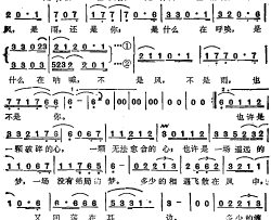风雨情怀苏芮演唱金曲简谱-苏芮演唱-佚名/佚名词曲