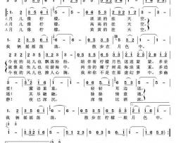 月儿像柠檬简谱(歌词)-邓丽君演唱