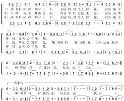 莫斯科有我的爱重唱谱简谱-廖昌永演唱-张华山/肖白词曲
