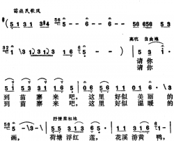 请你到苗寨来吧简谱