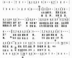 万语千言简谱-魏近演唱-周昀/周昀词曲