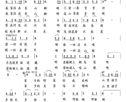 山里孩子多快乐何荣国词向邦瑜曲山里孩子多快乐何荣国词 向邦瑜曲简谱