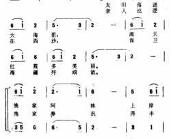 刚从海里捞来的简谱