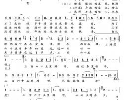 三百六十五里路简谱(歌词)-包娜娜演唱-君羊曲谱