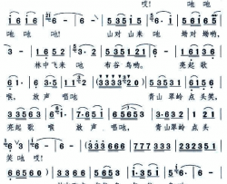 林中飞来布谷鸟简谱