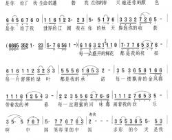 笑容里的中国简谱-梁和平词 杨丹曲