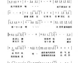 望海国际简谱-陈永杰词/陈永杰曲