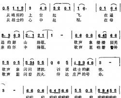 唱歌的白云朵 简谱-郭兆甄词/崔蕾曲