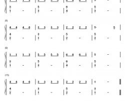 小毛驴钢琴简谱-数字双手-未知