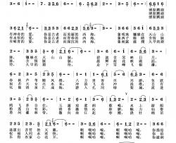 博斯腾湖美丽的西海简谱-何伟词/李戈曲