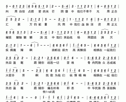 热泪盈眶抗击疫情歌曲简谱-陈学贵演唱-许冬子/李亚盟词曲