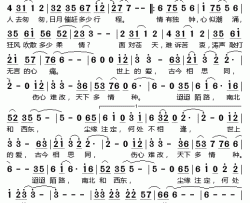 何处不相逢电视剧《澳门风云》片头曲简谱-韩磊演唱-孟庆良、张宗灿/温中甲词曲