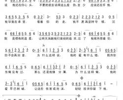 我的爱有什么错简谱-邓思远词/杨晓旭曲