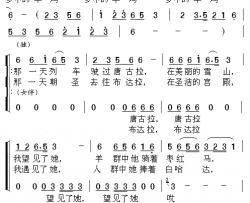 梦中的卓玛版本二简谱