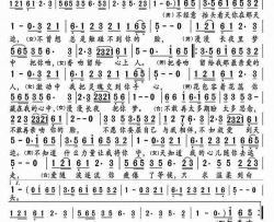 香吻留给心上人简谱-天籁回音演唱-马健涛/蔡国权词曲